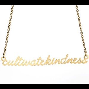 CULTIVATE KINDNESS SCRIPT NECKLACE!